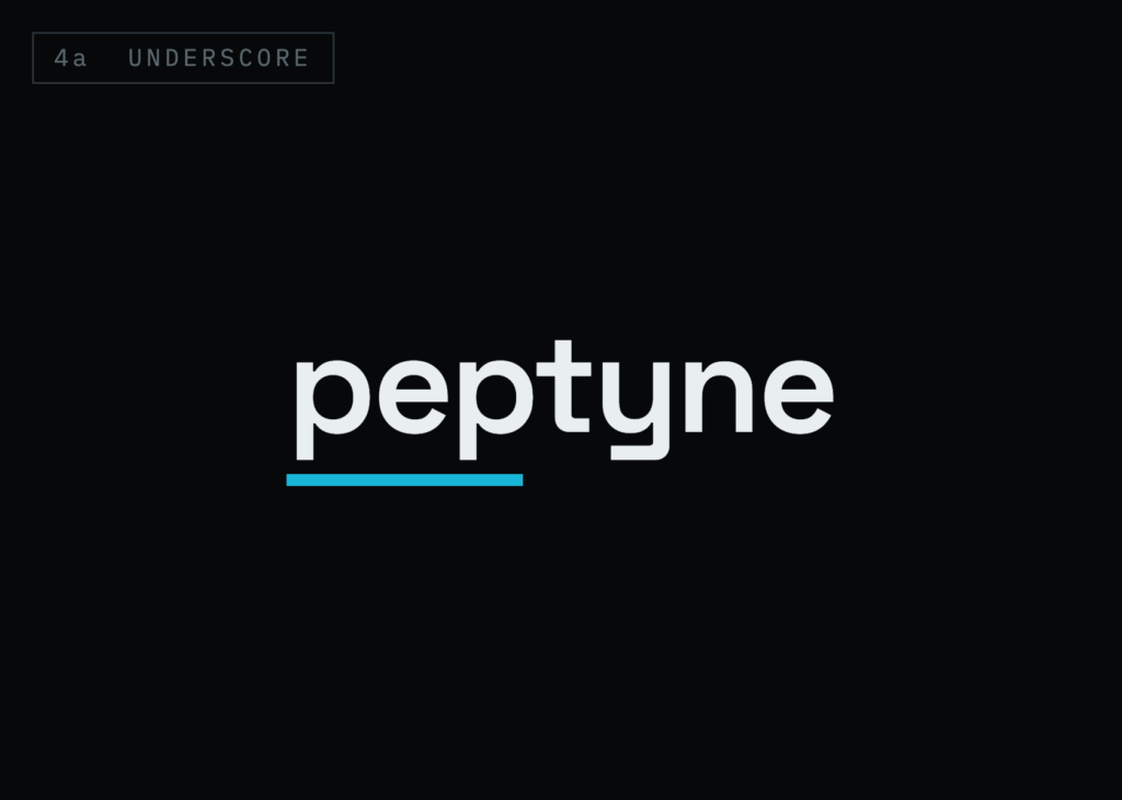 Peptyne Research logo on dark background